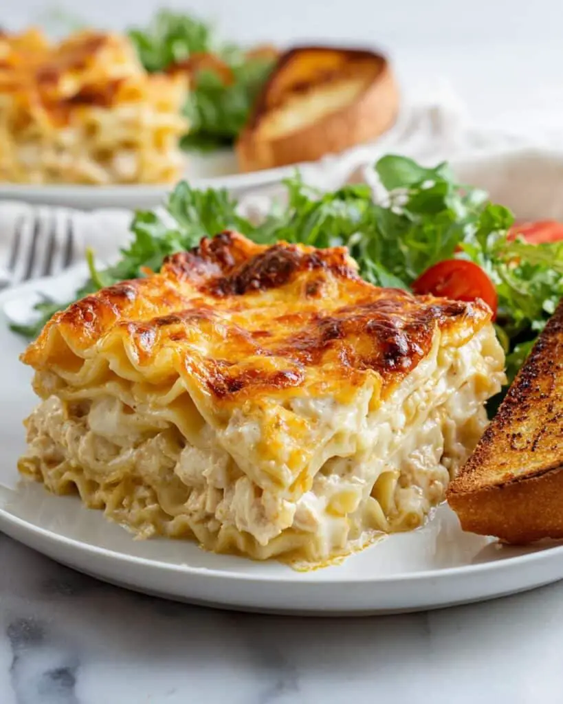 Gluten Free Garlic Chicken Lasagna Recipe