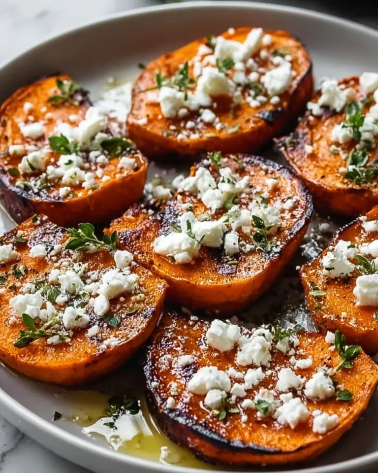 Honey Feta Sweet Potato Rounds Recipe