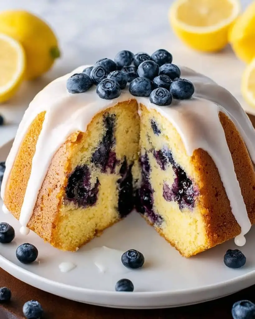Lemon Blueberry Pound Cake Recipe