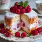 Raspberry Angel Food Cake Recipe