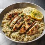 Garlic Lemon Chicken Quinoa Recipe
