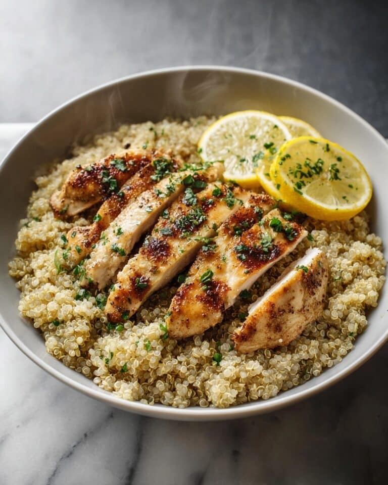 Garlic Lemon Chicken Quinoa Recipe