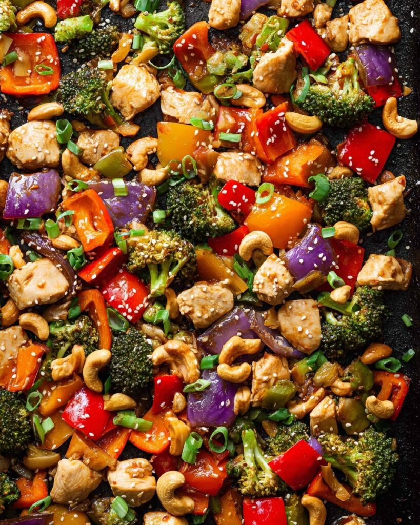 Sheet Pan Honey-Sesame Chicken Recipe