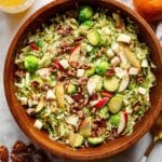 Brussels Salad with Pear, Pecans, and Whole-Grain Mustard Dressing Recipe