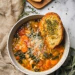 Winter Vegetable Minestrone Soup Recipe