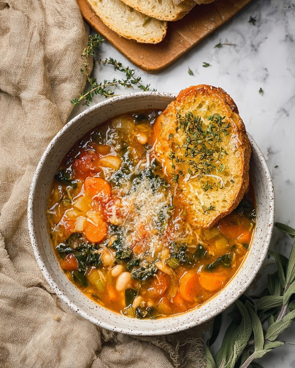 Winter Vegetable Minestrone Soup Recipe