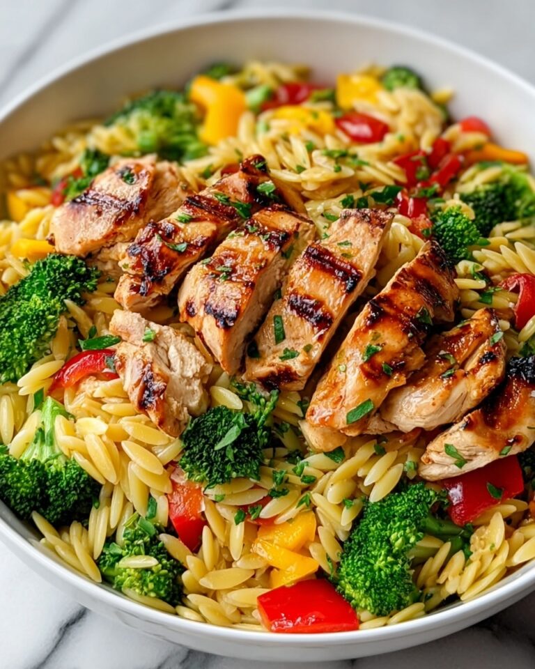 Lemon Chicken and Veggie Orzo Stir Fry Recipe