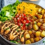 High Protein Burger Bowls Recipe
