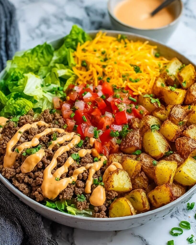 High Protein Burger Bowls Recipe