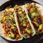 Korean Chicken Tacos with Caramelized Kimchi Recipe
