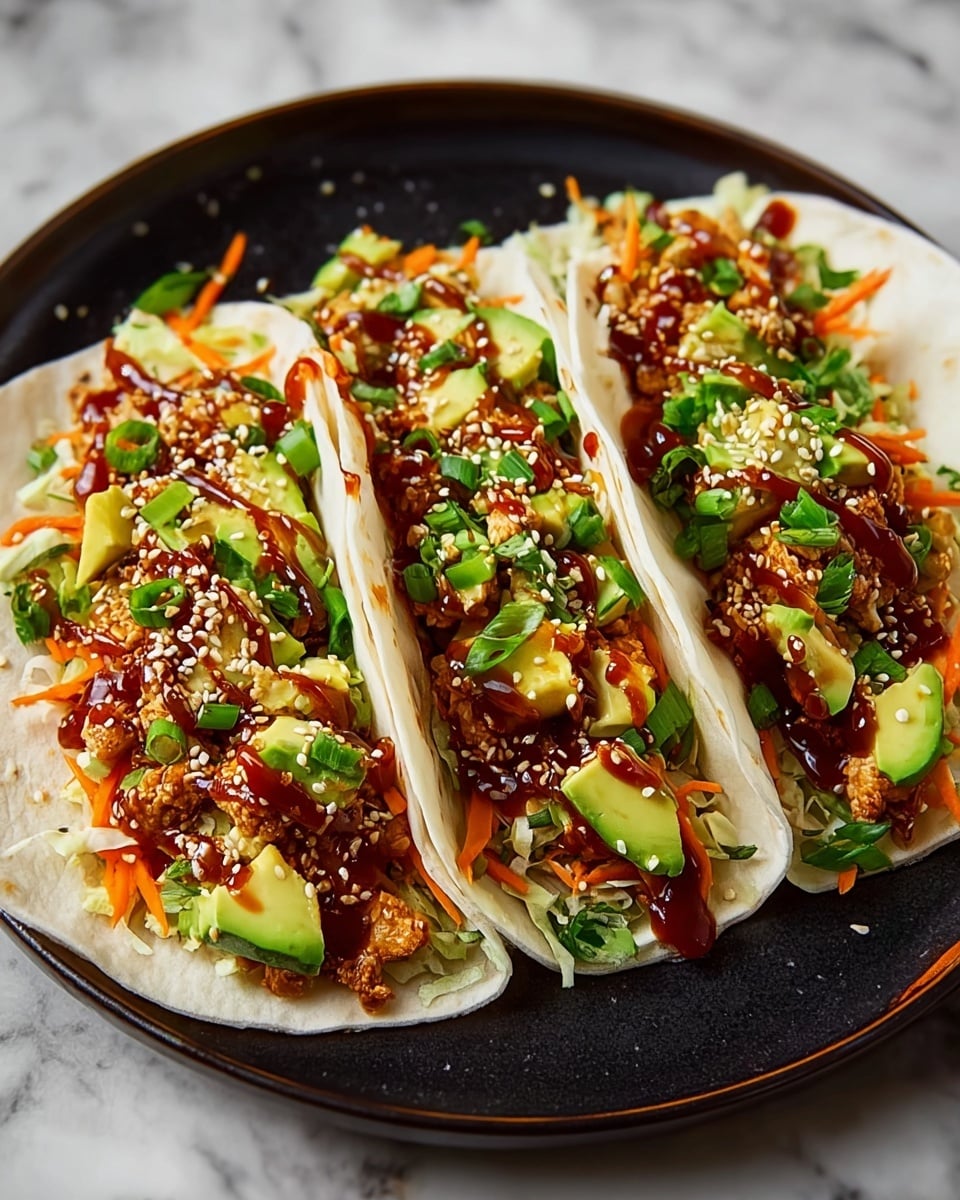 Korean Chicken Tacos with Caramelized Kimchi Recipe