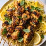 Lemon Basil Chicken Kebabs Recipe