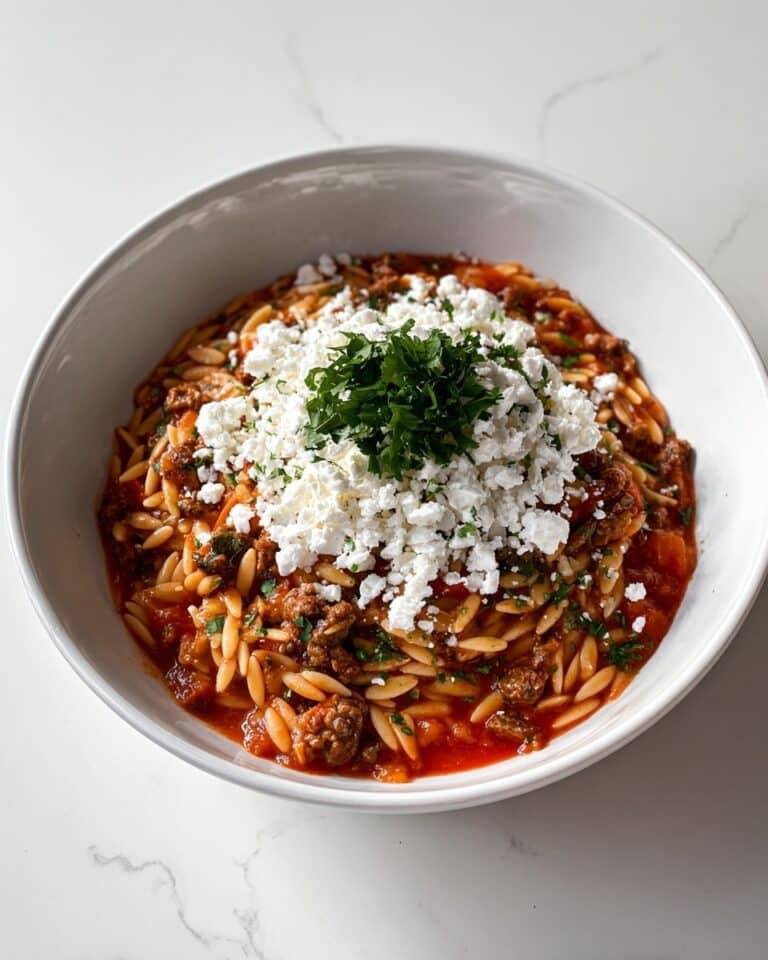 Ground Beef Orzo (Greek Manestra) Recipe