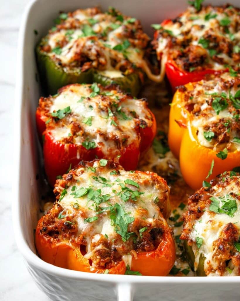 Ground Turkey Stuffed Peppers Recipe