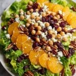 Cranberry Walnut Chickpea Salad with Orange Vinaigrette Recipe