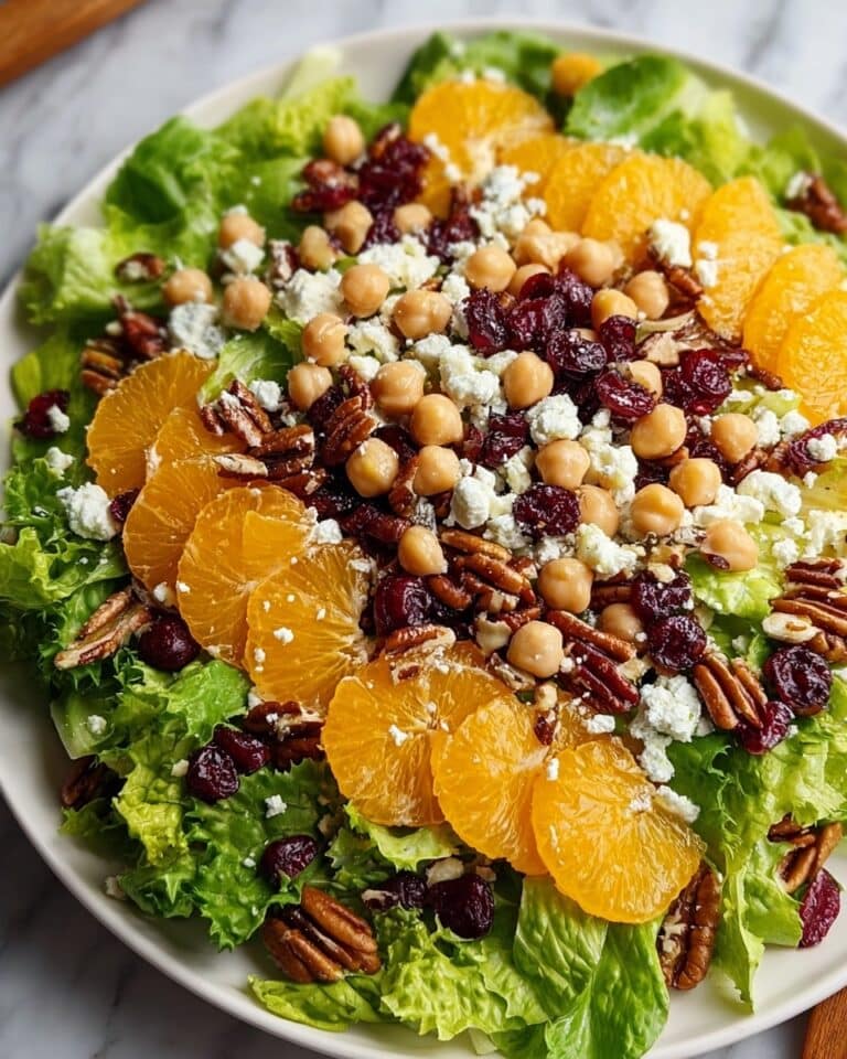 Cranberry Walnut Chickpea Salad with Orange Vinaigrette Recipe