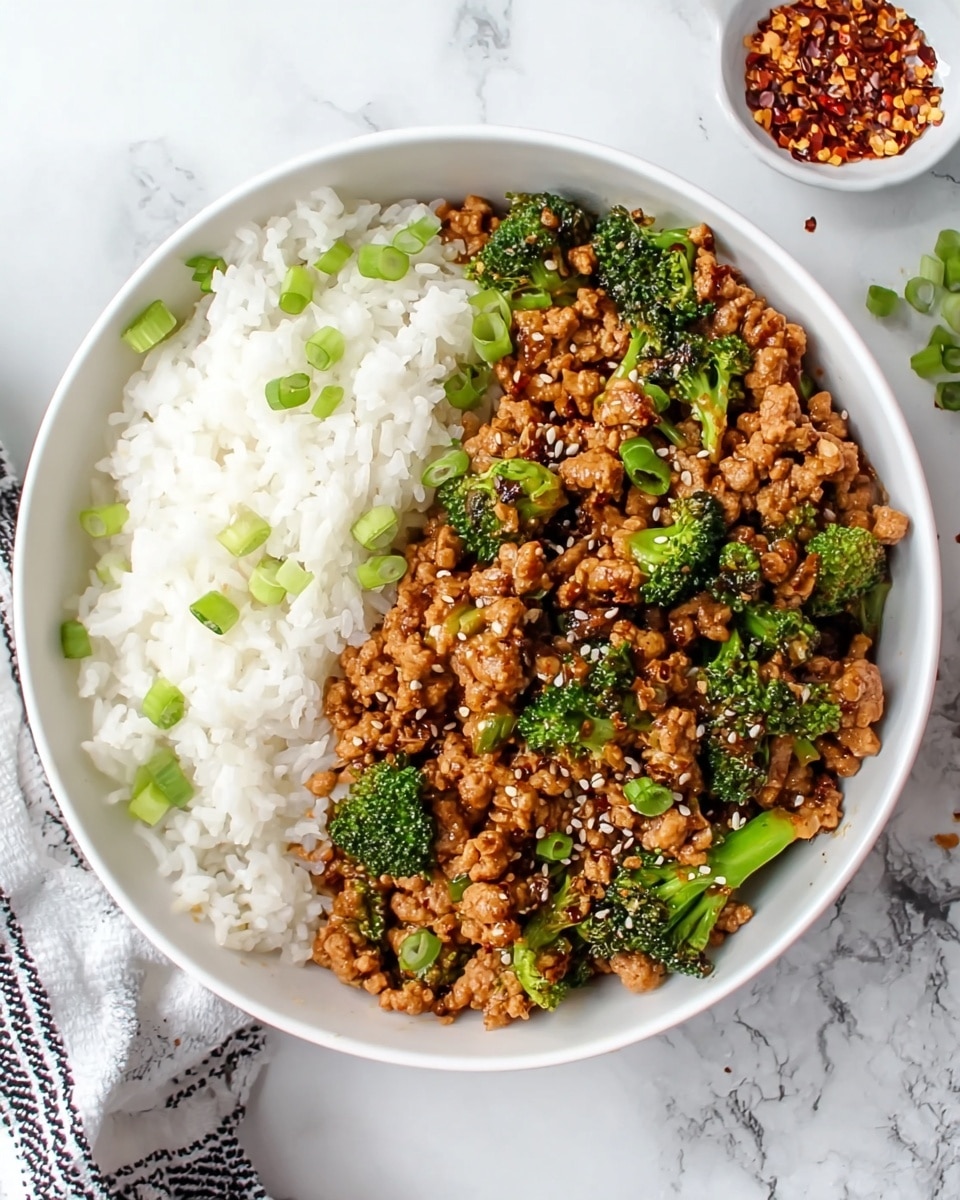 Firecracker Ground Chicken Bowl Recipe