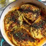 Coconut-Braised Cabbage with Crispy Lentils Recipe