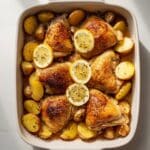 Baked Honey Lemon Chicken and Potatoes Recipe