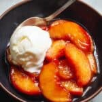 Spiced Caramelized Peaches Recipe
