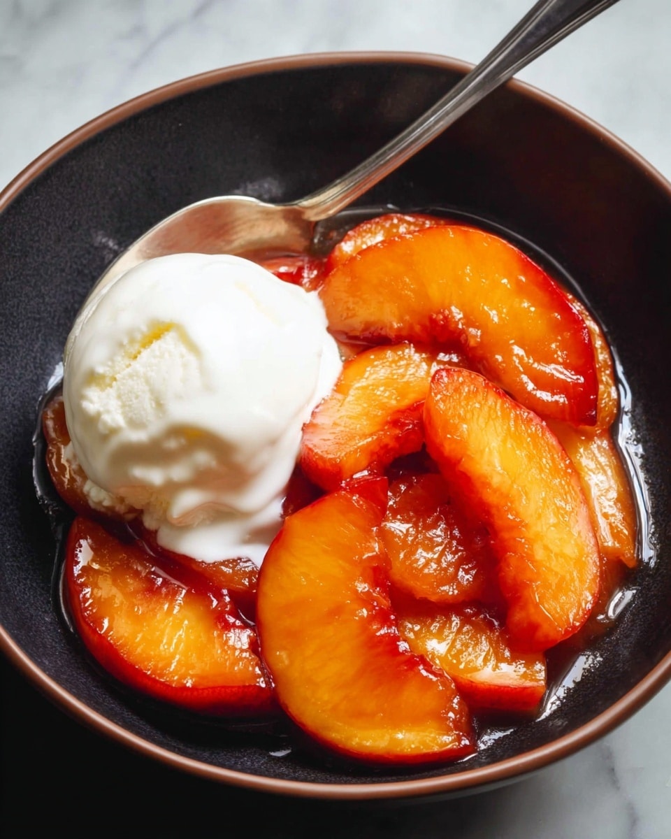 Spiced Caramelized Peaches Recipe