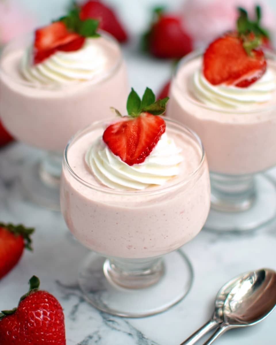 White Chocolate and Strawberry Mousse Recipe