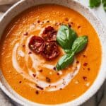 Roasted Creamy Tomato Carrot Soup Recipe