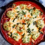 Baked Chicken Parmesan Meatballs Recipe