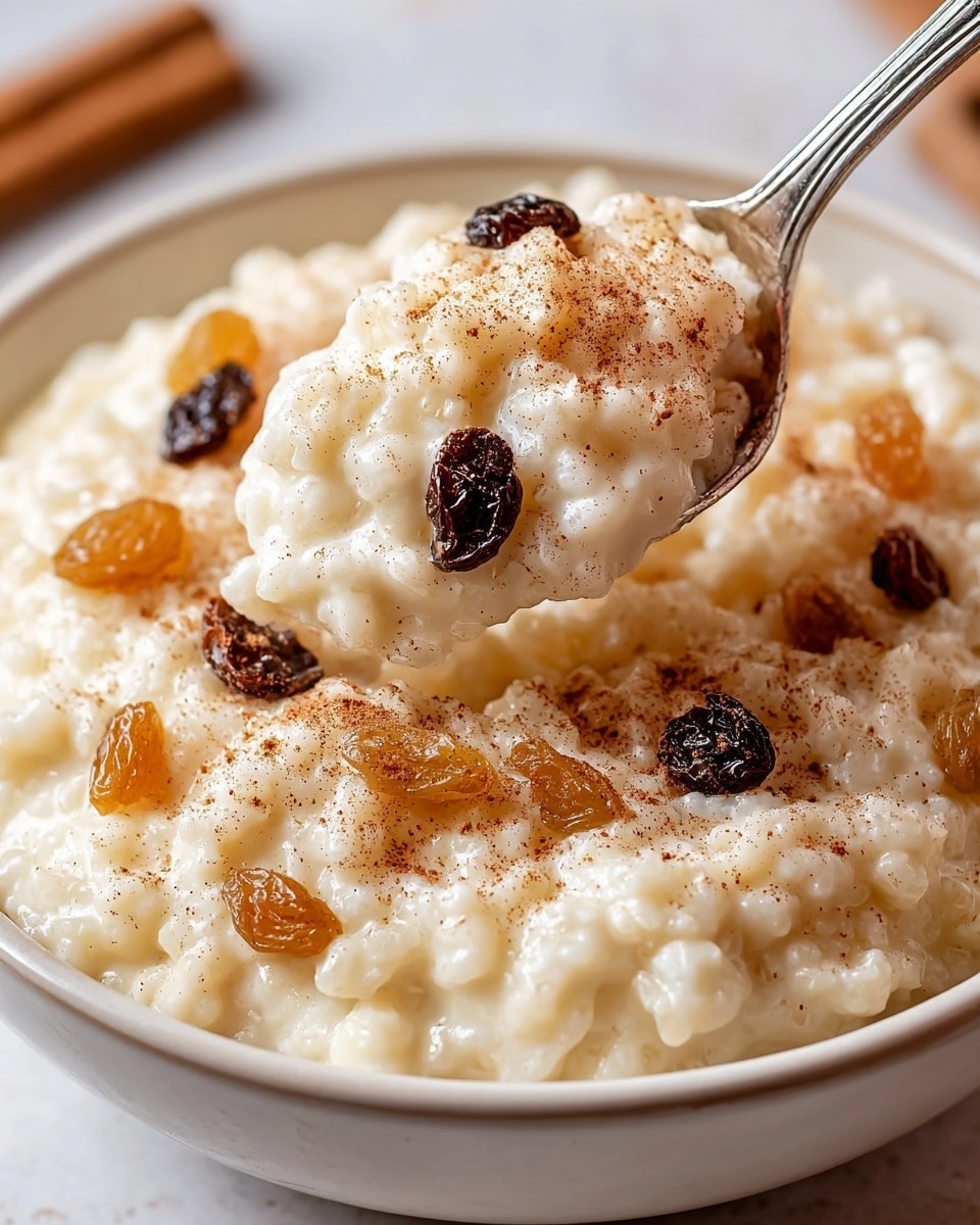 Easy Creamy Rice Pudding with Cooked Rice Recipe