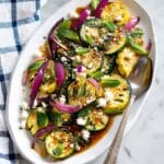 Grilled Zucchini and Yellow Squash with Lemon Herb Feta Recipe