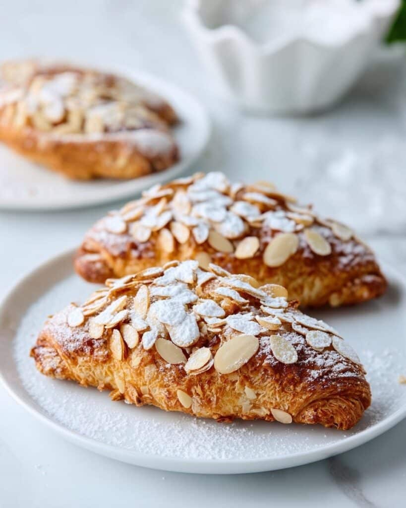 Almond Croissants with Frangipane and Toasted Almonds Recipe
