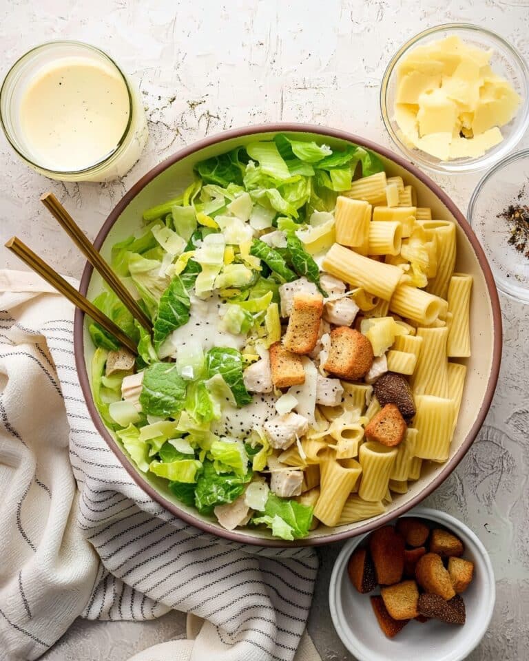 Chicken Caesar Pasta Salad Recipe