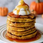 Pumpkin Pancakes with Maple Cinnamon Whipped Cream Recipe