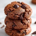 Chocolate Chocolate Chip Peanut Butter Cookies Recipe