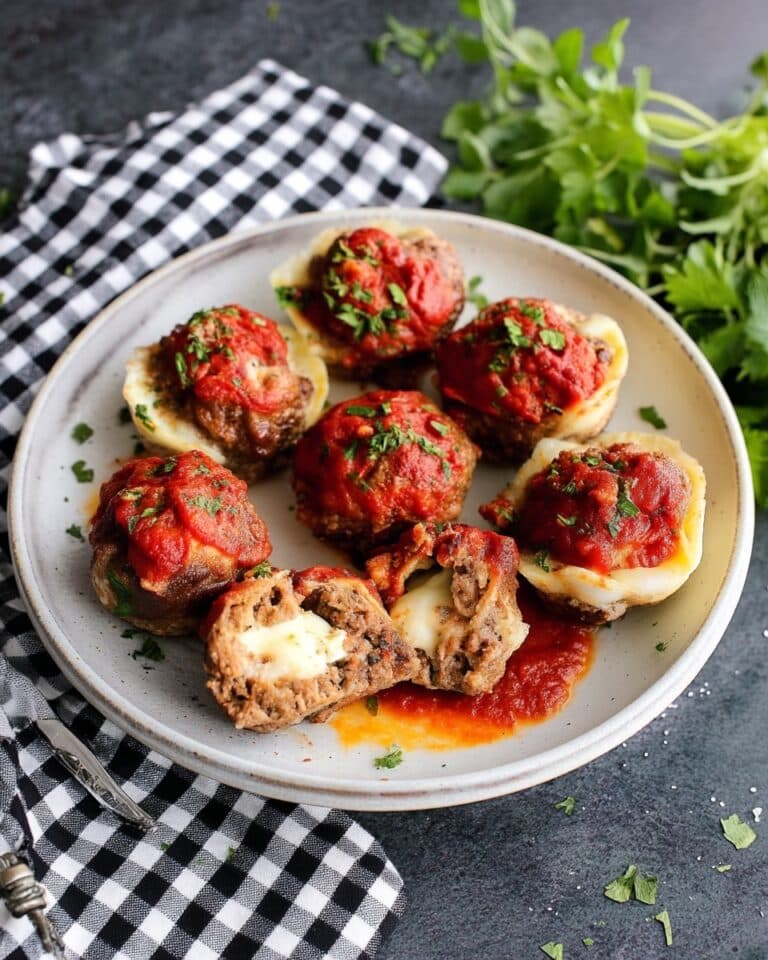Italian Meatloaf Muffins with Gooey Mozzarella Recipe