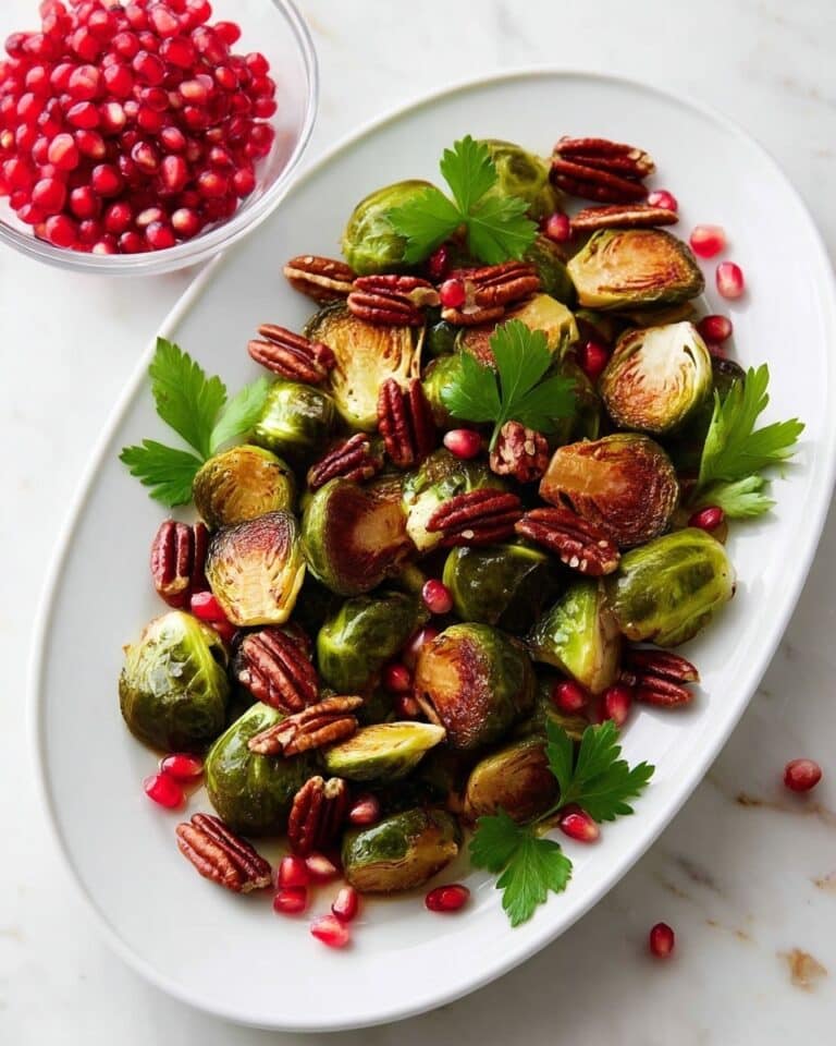 Balsamic Roasted Brussels Sprouts with Cranberries Recipe