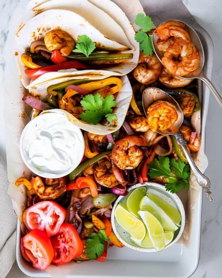 Sheet Pan Shrimp Fajitas Recipe