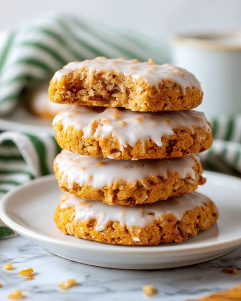 Iced Oatmeal Cookies Recipe