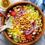 Italian Salad with Red Wine Vinaigrette, Artichokes, Pimentos, and Parmesan Recipe