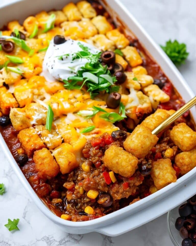 Taco Tater Tot Hotdish Recipe