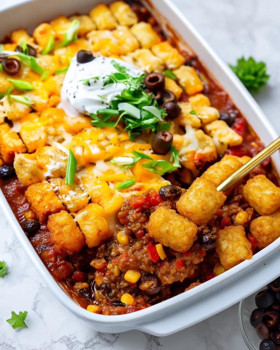 Taco Tater Tot Hotdish Recipe