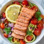 Smoked Salmon Zucchini Noodle Salad Recipe