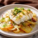Roasted Cod with Potatoes and Fennel Recipe