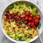 BLT Pasta Salad with Creamy Lemon Chive Dressing Recipe