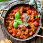 Italian Sauteed Eggplant with Tomatoes Recipe