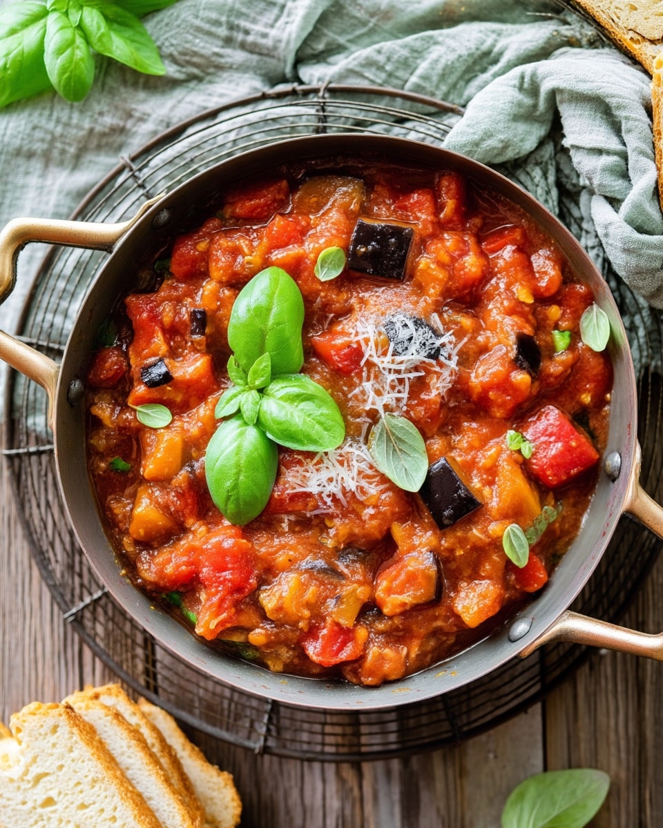 Italian Sauteed Eggplant with Tomatoes Recipe